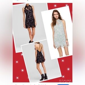 Free People  Snow Drop Lace  Trapeze Dress